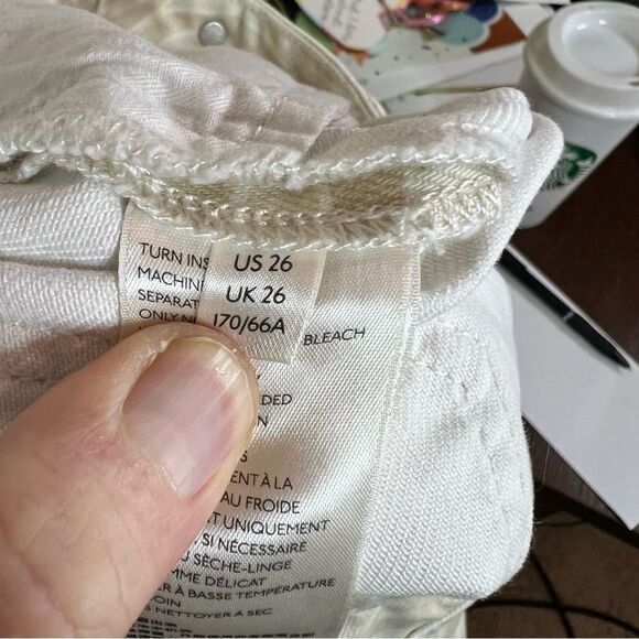 We the Free Free People Denim‎ Skirt Subtle Animal Print Size 26 Distressed Hem - Picture 9 of 9